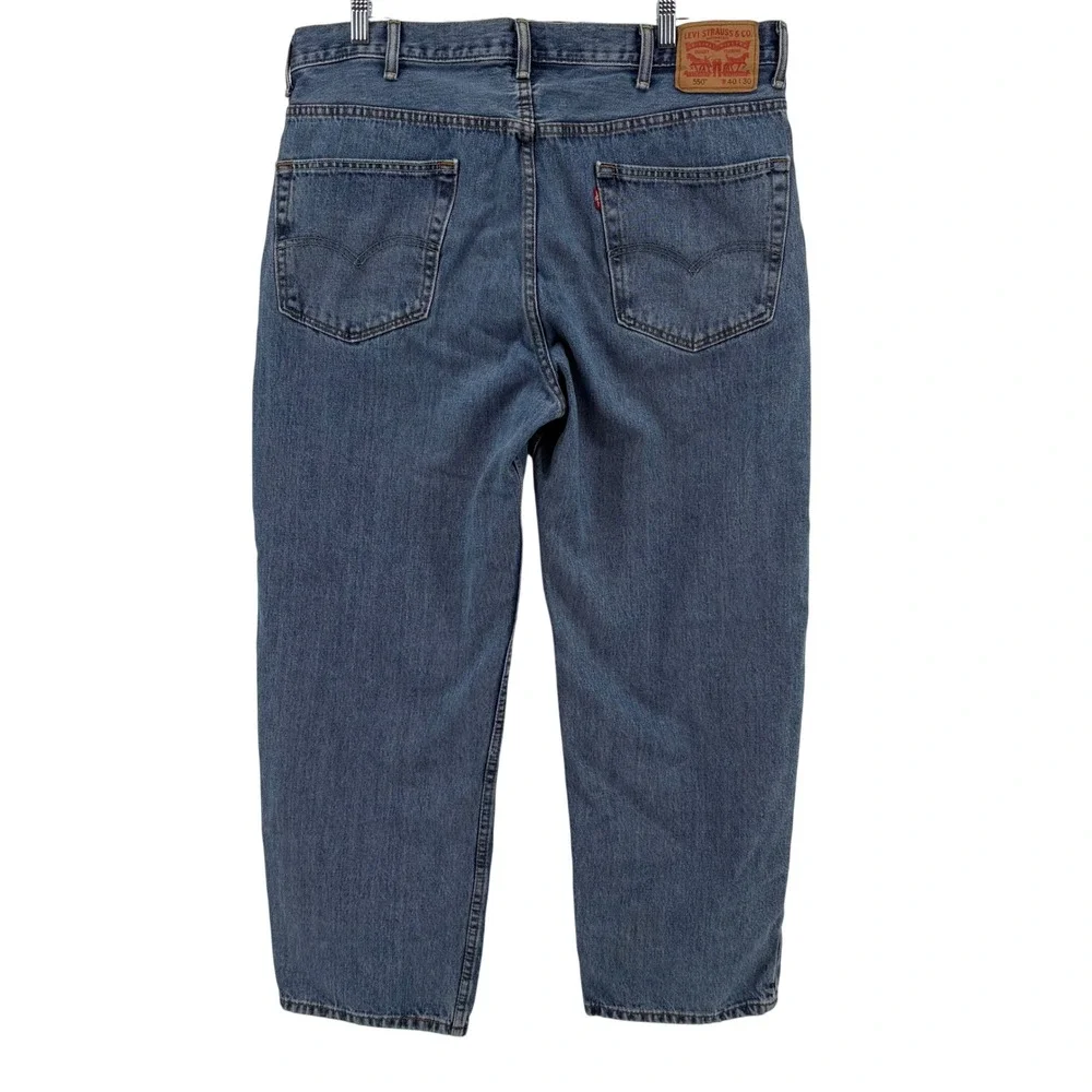 Levi's 550 Relaxed Fit Jeans Men's 40x30 Blue Denim‎ Straight Leg